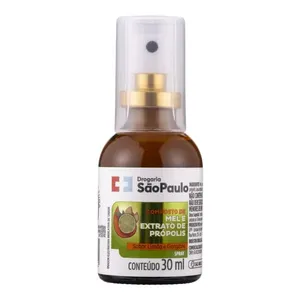 Spray Mel e Própolis Drogaria São Paulo Sabor Gengibre e Limão 30ml