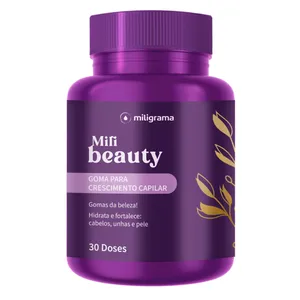 Goma para Crescimento Capilar Mili Beauty 30 doses Sem Sabor/Aroma 30 Doses Branca/Transparente