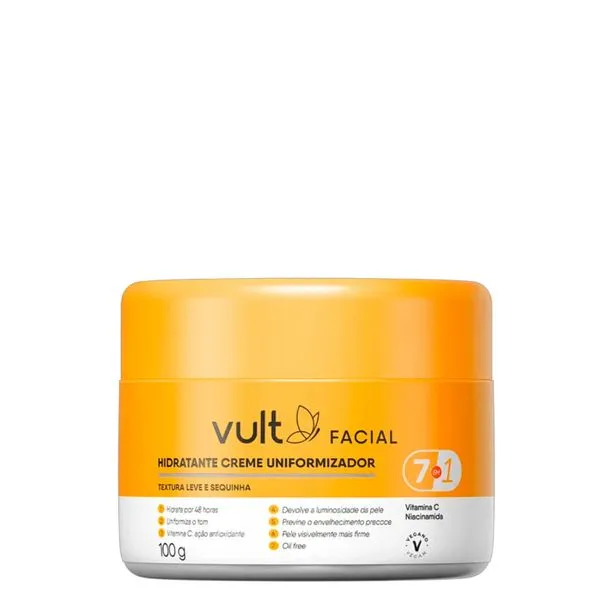 Creme Hidratante Uniformizador Vult Facial 7 em 1 100g 100 g