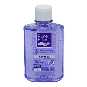 Álcool em Gel 70% Pure Hands Lavanda Antisséptico e Hidratante 250ml