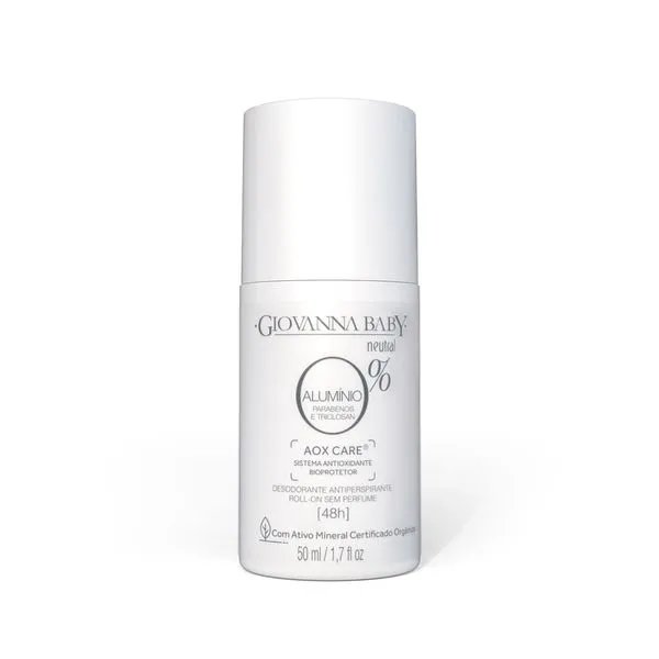 Desodorante Roll-on Giovanna Baby 0% Alumínio Neutral 50ml