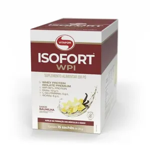 ISOFORT® WPI Sabor Baunilha 15 Sachês 30g