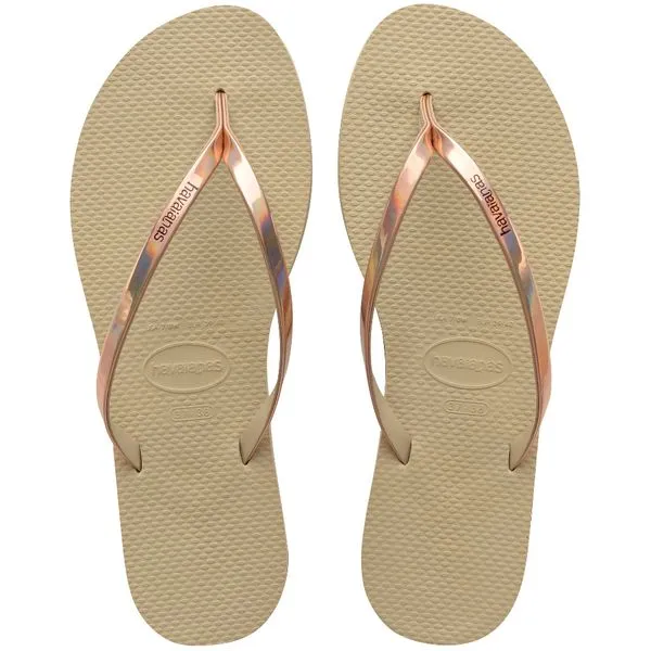 Sandálias Havaianas You Metallic Areia II 35/36