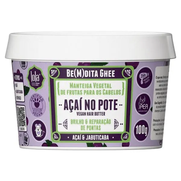 Máscara de Reconstrução Lola Açaí no Pote