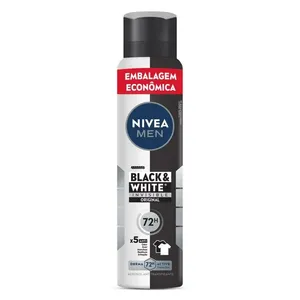 Desodorante Antitranspirante Nivea Men Black & White Invisible Original 72h Aerossol 200ml