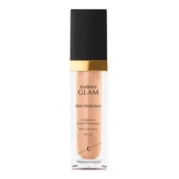 Refil Base Líquida Eudora Glam Skin Perfection Cor 25 30ml