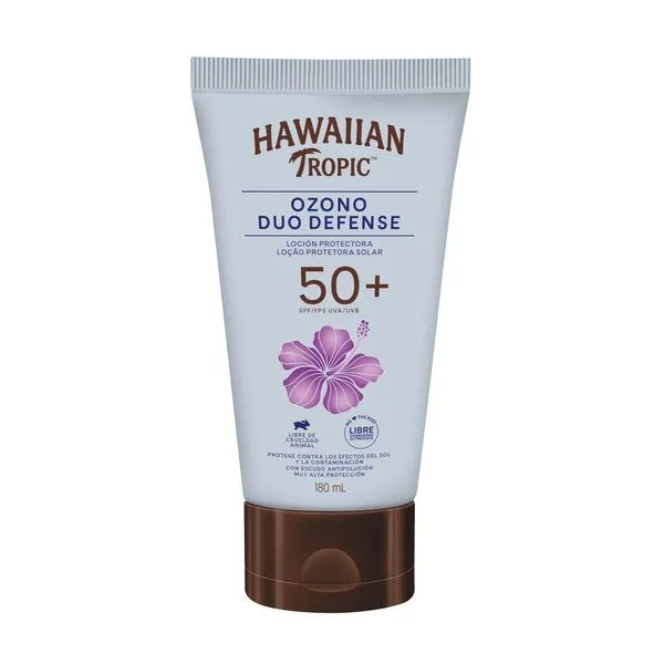 Protetor Solar Hawaiian Tropic Ozono Duo Defense FPS50+ 180ml