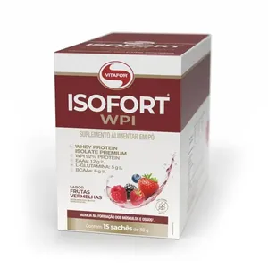 ISOFORT® WPI Sabor Frutas Vermelhas 15 Sachês 30g