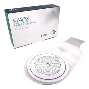 Bolsa de Colostomia Transparente Recortável 13–64mm Casex 15 Unidades