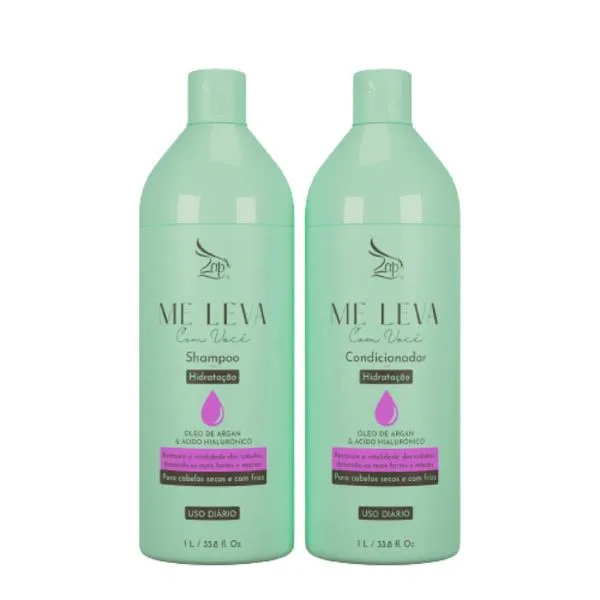 Kit Zap Me Leva Com Você Hidratação Shampoo + Condicionador