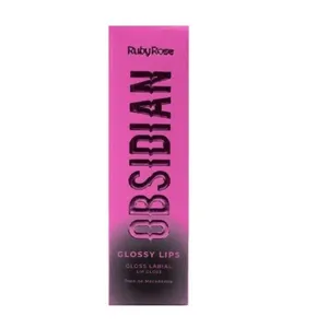 Glossy lips Obsidian rose quartz