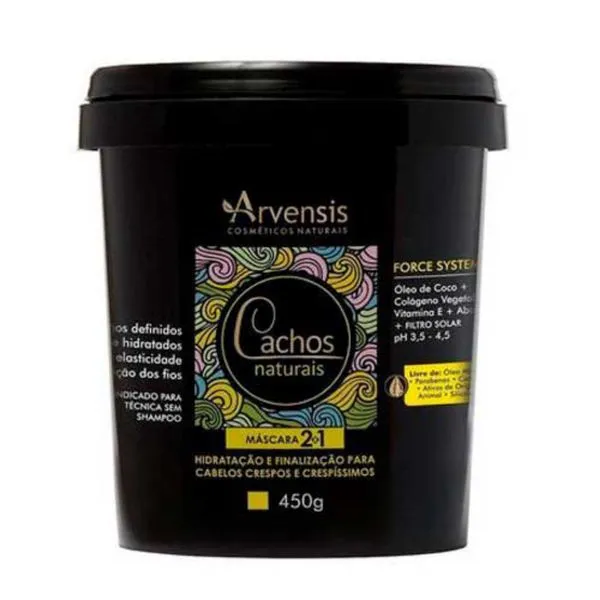 Máscara Cachos Naturais 2x1 450g Arvensis