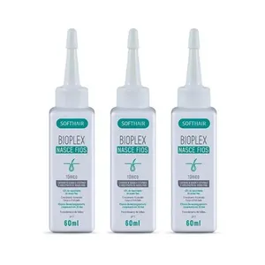 Tônico Para Combater Calvície Queda Solução Cabelo Finos 3un