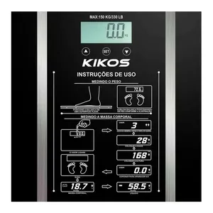 Balança Digital Kikos Ison Preta 150kg