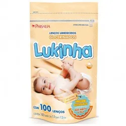 Lenço Umedecido Lukinha Neutro Refil 100 Unidades