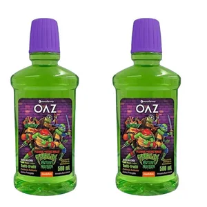 Kit com 2 Unidades de Antisséptico Bucal Oaz Zero Álcool Tutti-Frutti 500ml