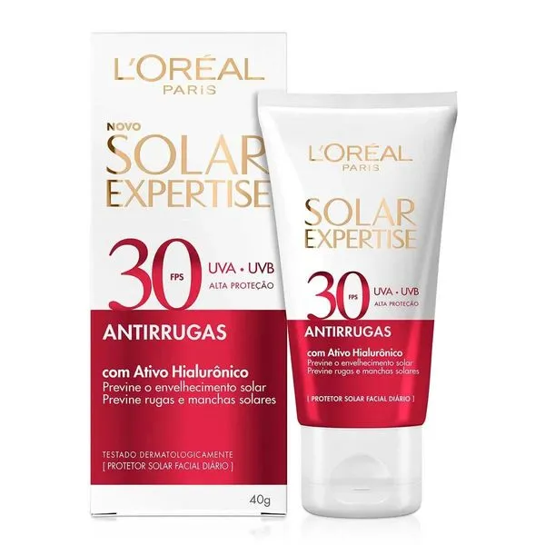 Kit com 2 Unidades de Protetor Solar Facial Expertise Antirrugas FPS30 40g