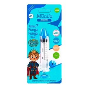 Kit Lavagem Nasal Tchau Funga Funga Munila Personagens Sortidos 2 Adaptadores + 1 Seringa