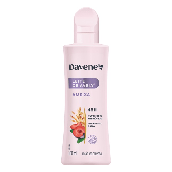 Loção Hidratante Aveia Davene 180ml Ameixa - Hidratação Profunda