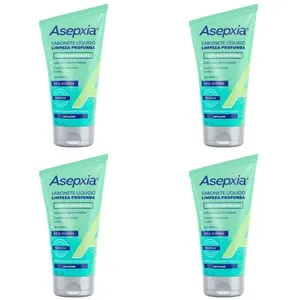 Kit c/4 Sabonetes Líquido Asepxia 150ml Limpeza