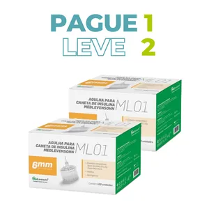 Pague 1 Leve 2 - Agulha Caneta Insulina 6mm Medlevensohn