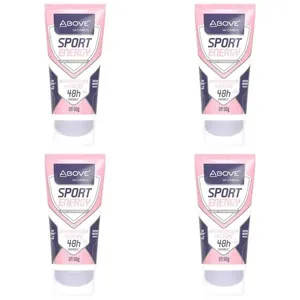 Kit c/4 Unidades de Desodorante Bisnaga Above 50g Sport Energy Women