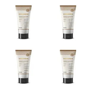 Kit c/4 Sabonetes Líquido Hidraderm Esfoliante 180ml Coco