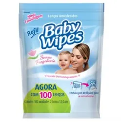 Lenços Umedecidos Baby-Wipes Refil 100 Unidades