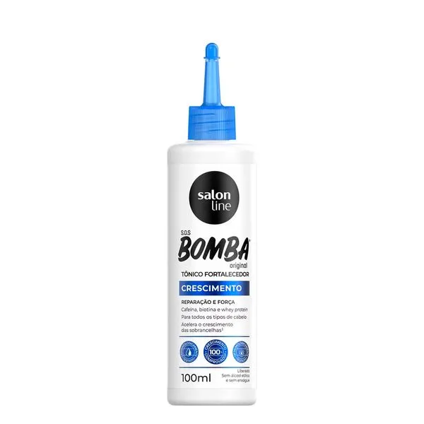 Kit c/9 Tônico Fortalecedor SOS Bomba Crescimento Acelerado Salon Line 100ml