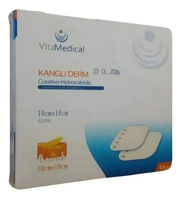 Curativo Hidrocolóide Extra Fino Kangli Derm 10x10cm 1 Unidade