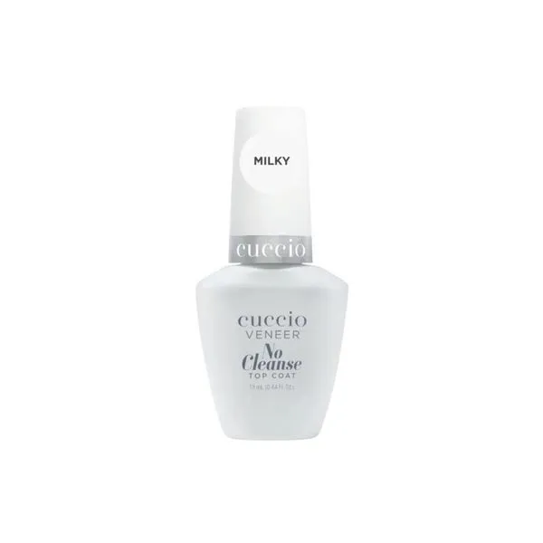 Finalizador Top Coat Cuccio No Cleanse Milky 13 ml