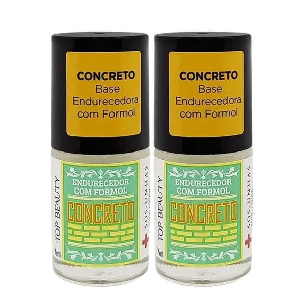 Kit c/2 Unidades de Esmalte para Unha top Beauty 7ml SOS Unhas Concreto