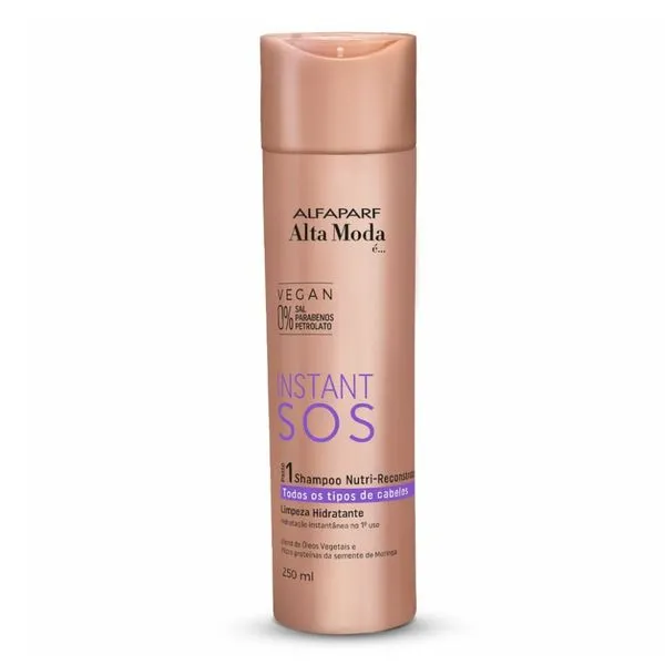 Shampoo Alta Moda Sos Insant 250ml Nutri-Resconstrução