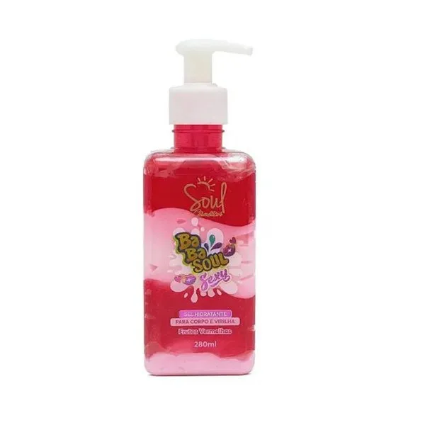 Gel Beijável Hidratante Babasoul Sexy Frutas Vermelhas Soul Cosméticos