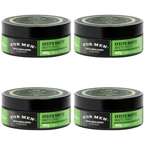 Kit c/4 Unidades de Pomada Modeladora Origem For Men 100g Matte