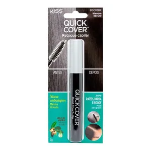 Máscara Retoque Capilar Kiss New York Marrom Escuro 7g