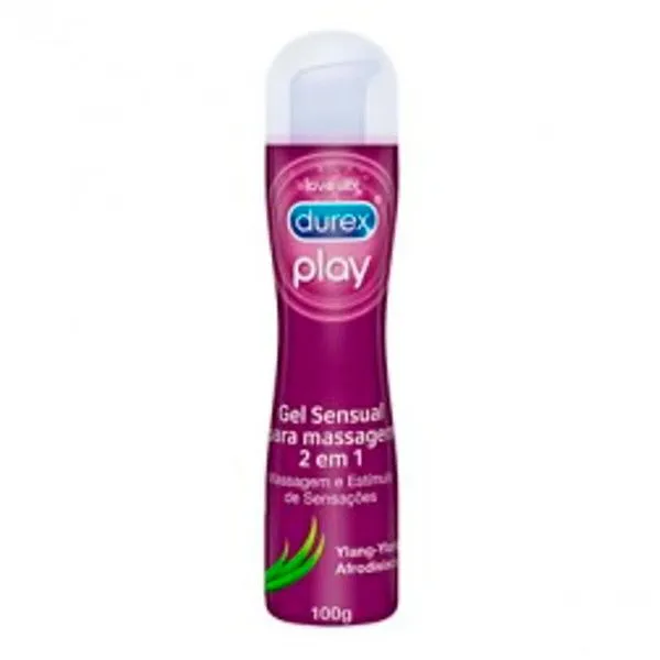 Gel Lubrificante E Para Massagem Durex Aloe Vera 2 Em 1 100g