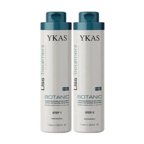 Kit Ykas Botanic Escova Progressiva Formol Free 2 x 1 L