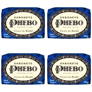 Kit c/4 Sabonetes Phebo Frescor Da Manhã 90g cada