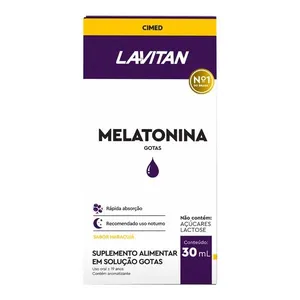Melatonina 0.21mg Lavitan Sabor Maracujá 30ml em Gotas