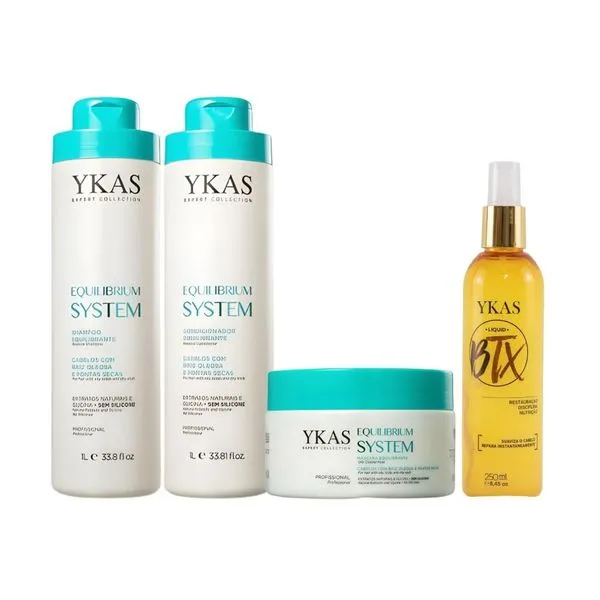 Kit Ykas Equilibrium System Salon Completo+Ykas BBtox Líquid