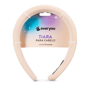 Tiara Lisa Ever You em Tecido Areia 1 Unidade