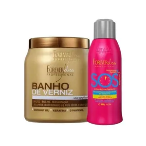 Kit Forever Liss Antiemborrachamento 300 ml + Verniz 1000 g