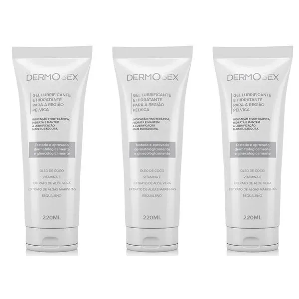 3x Gel Partes Íntimas Ressecada Feminina Óleo De Coco Íntimo