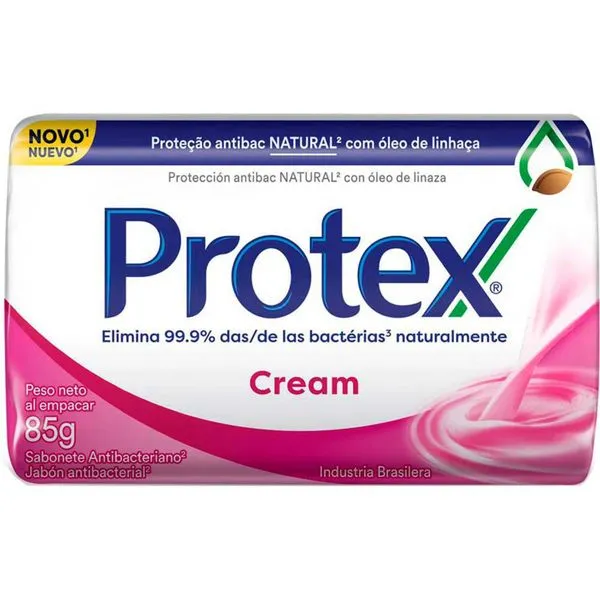 Kit com 2 Unidades de Sabonete em Barra Antibacteriano Protex Cream 85g