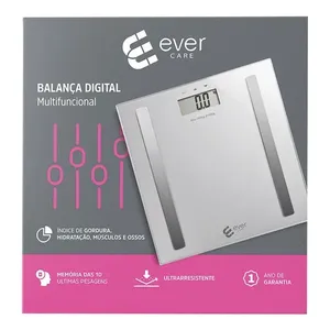 Balança Ever Care Digital Bioimpedância Prata