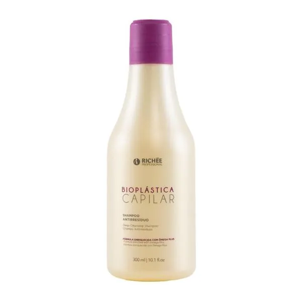 Shampoo Antirresiduo Richée Bioplástica Alinhamento 300 ml