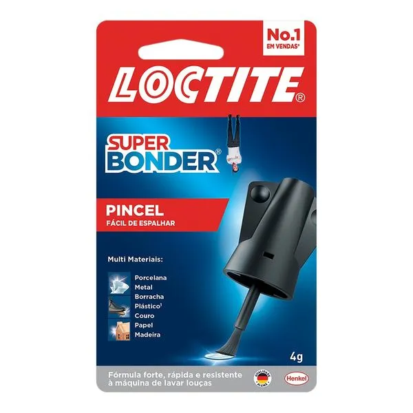 Cola Instantânea Super Bonder Universal Pincel 4g Loctite