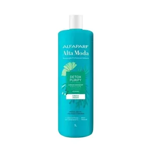 Condicionador Alfaparf Alta Moda Detox Purify Bálsamo Equilíbrio Purificação 1 Litro Condicionador Alfaparf Alta Moda Detox Purify Bálsamo 1 L