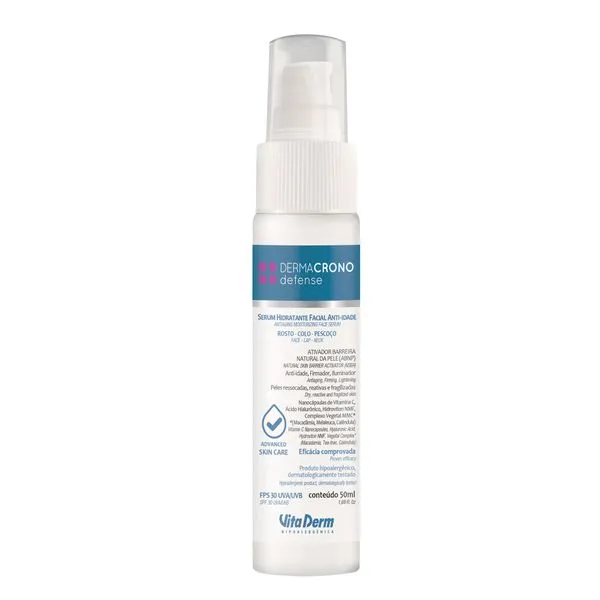 Sérum Hidratante Vita Derm Facial Anti-idade Dermacrono Defense FPS30/UVA10